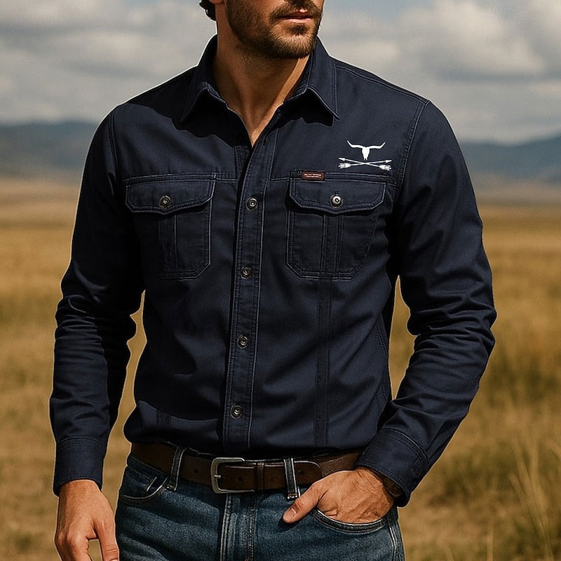 Wade | Wytrzymała Koszula Robocza w Stylu Western