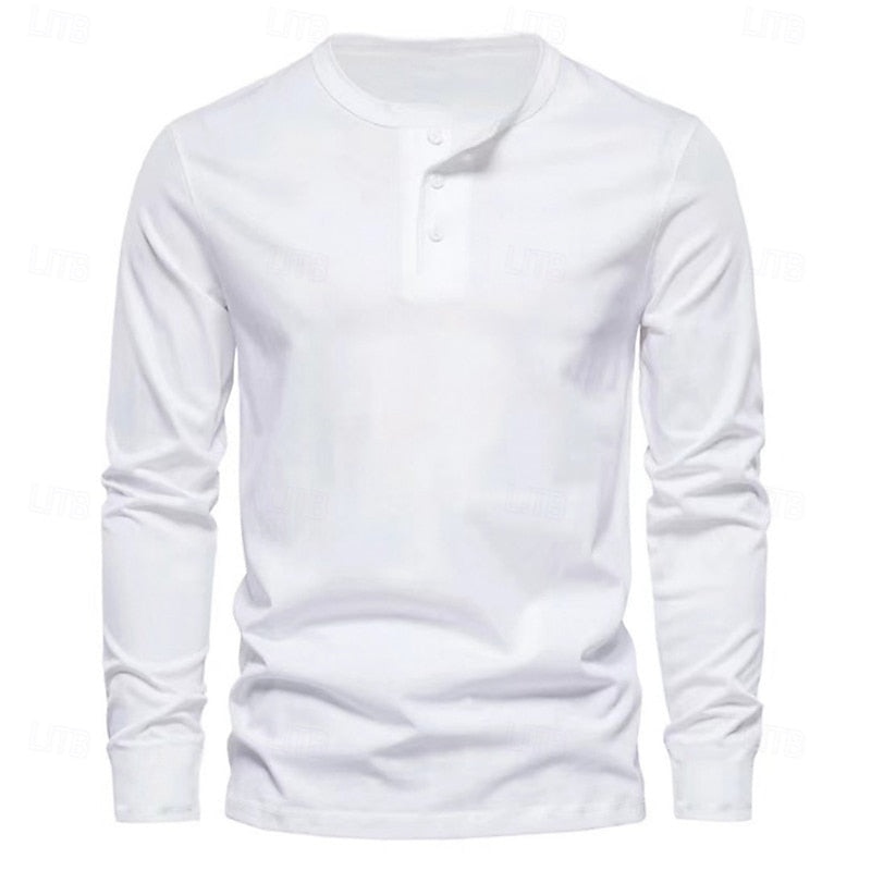 Sheldon | Klasyczny longsleeve Henley