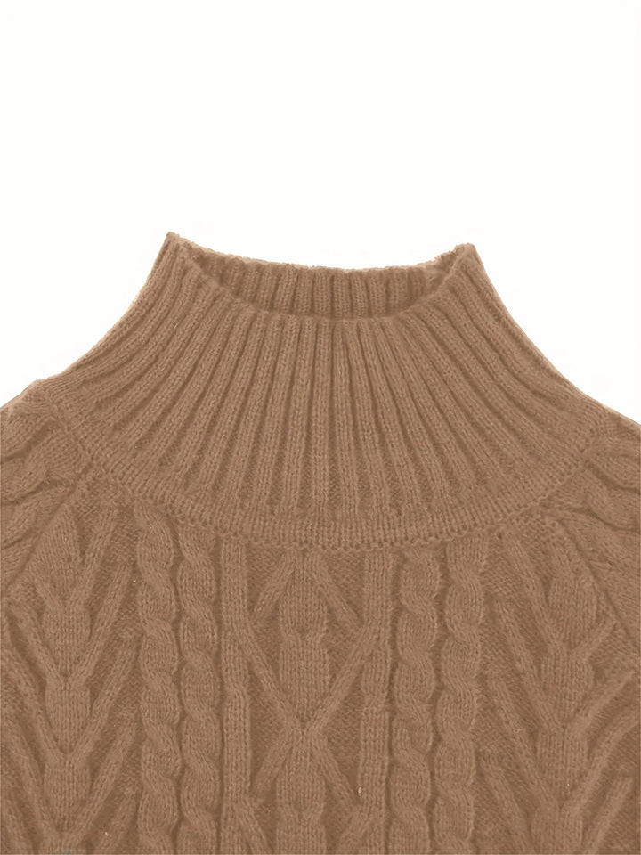 Eloise | Sweter z teksturowanym półkołnierzem