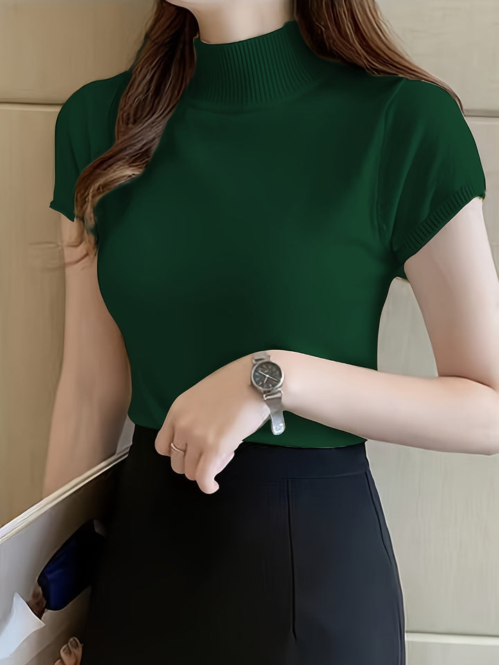 Della | Elegancki Top z Mock-Neck