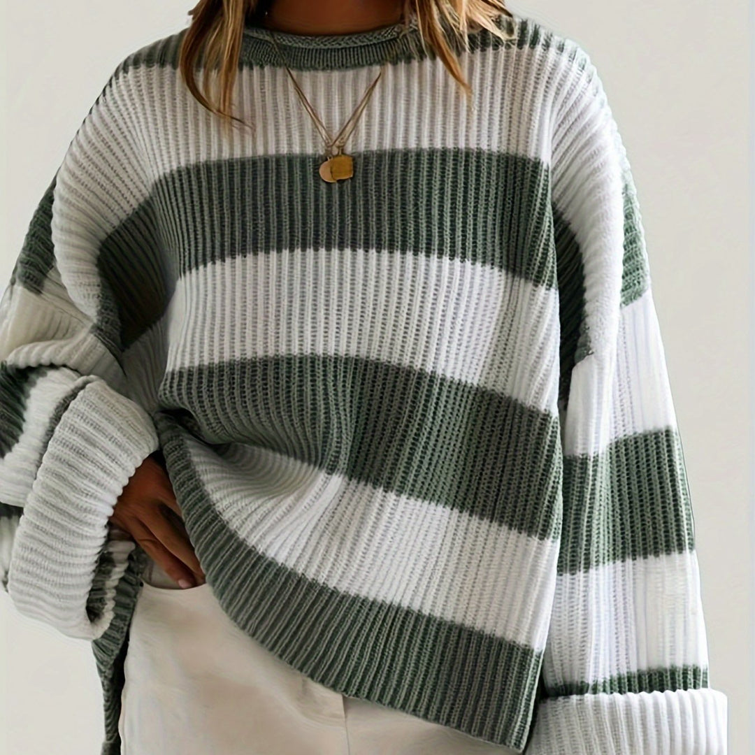 Ivy | Luźny sweter w kolorze blokowym