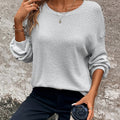 Carly | Luźny sweter z dzianiny w wafle