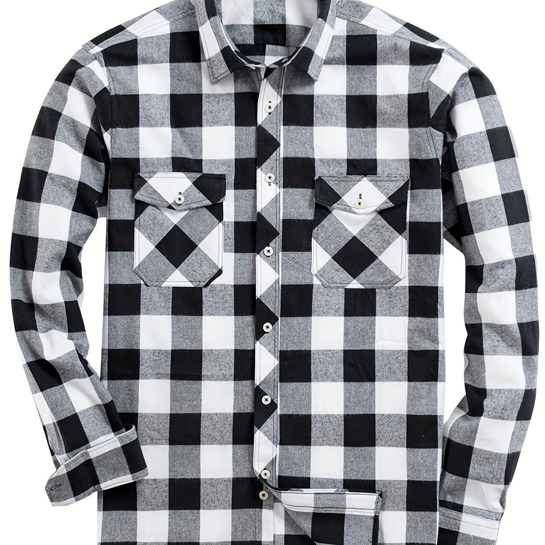 Miles | Klasyczna Koszula Flanelowa w Kratę