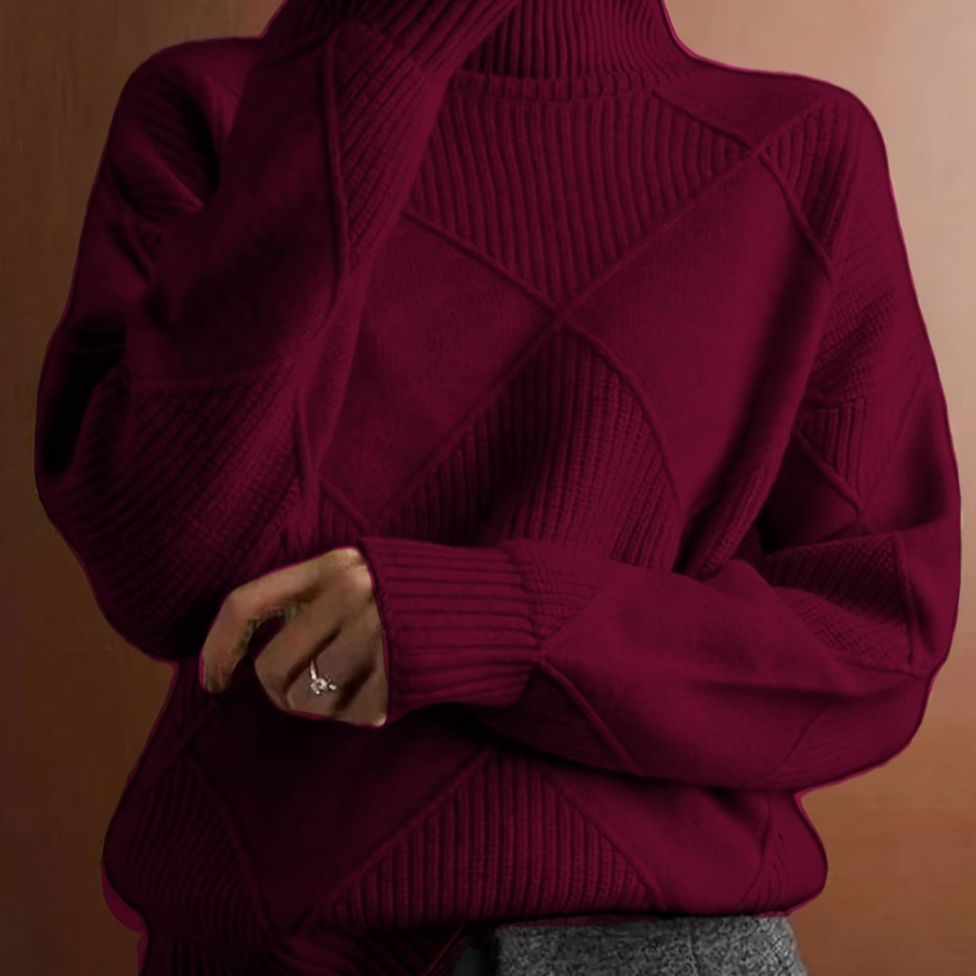Maeve | Sweter z teksturowanym golfem