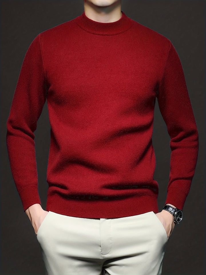 Everett | Elegancki Sweter z Wysokim Kołnierzem