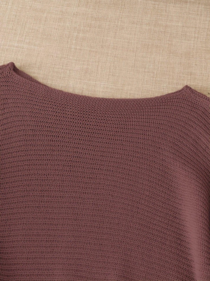 Lena | Luźny sweter z otwartym splotem