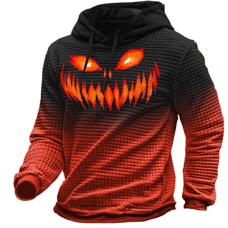 Harlan | Halloween Teksturowana Bluza z Kapturem