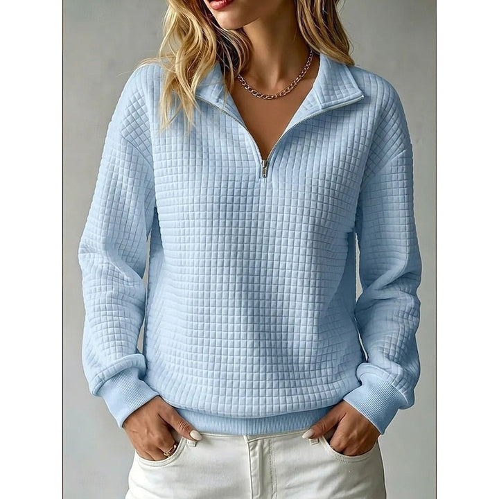 Juliana | Teksturowany półzapinany sweter