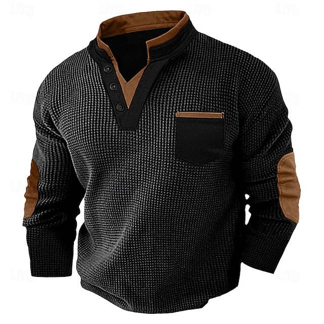 Harvey | Teksturowana koszula Henley