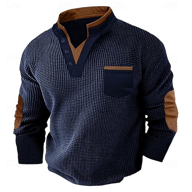 Harvey | Teksturowana koszula Henley