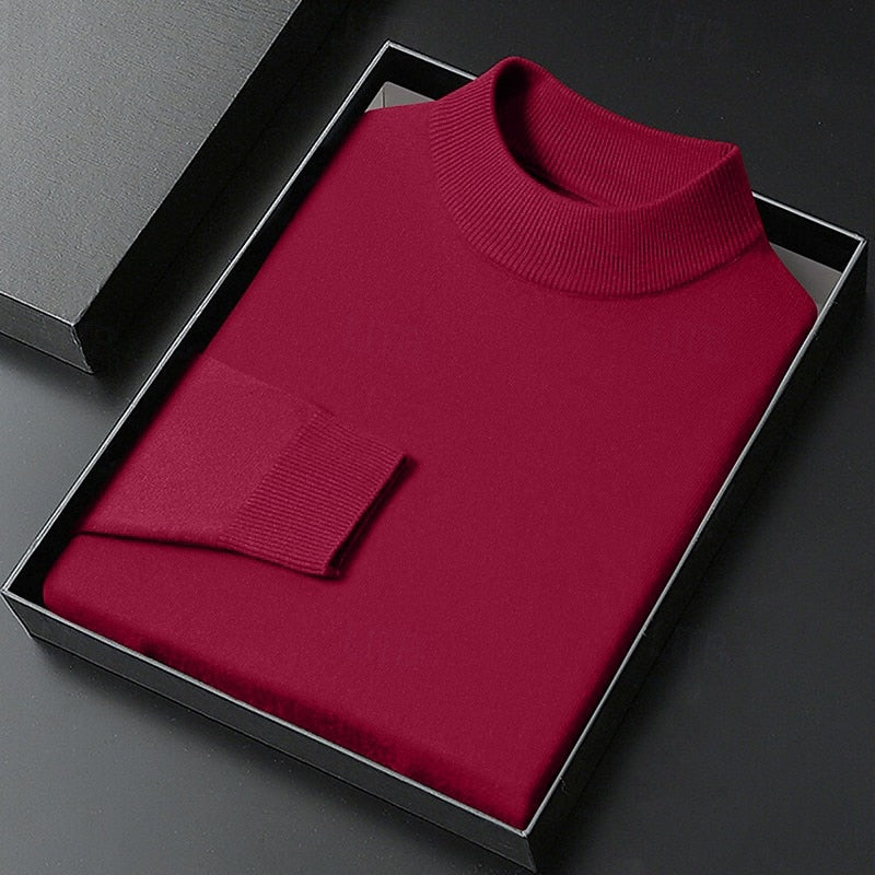 Winston | Elegancki Sweter z Wyższym Kołnierzem
