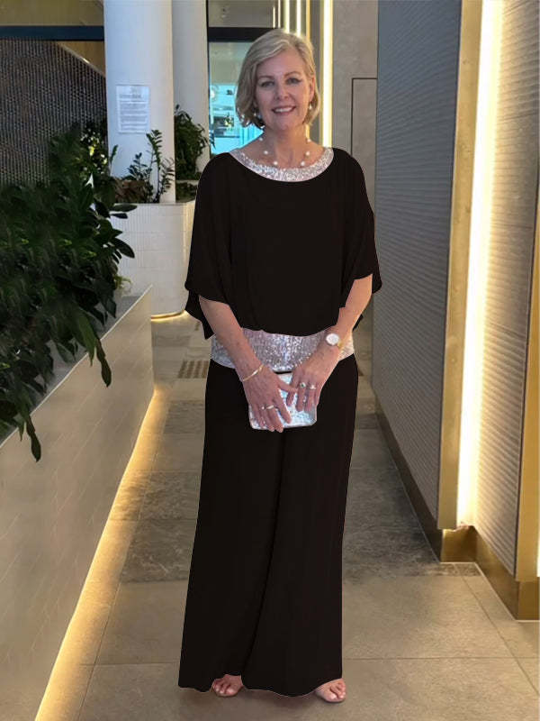 Quinn | Klasyczny Elegancki Zestaw z Szerokimi Rękawami