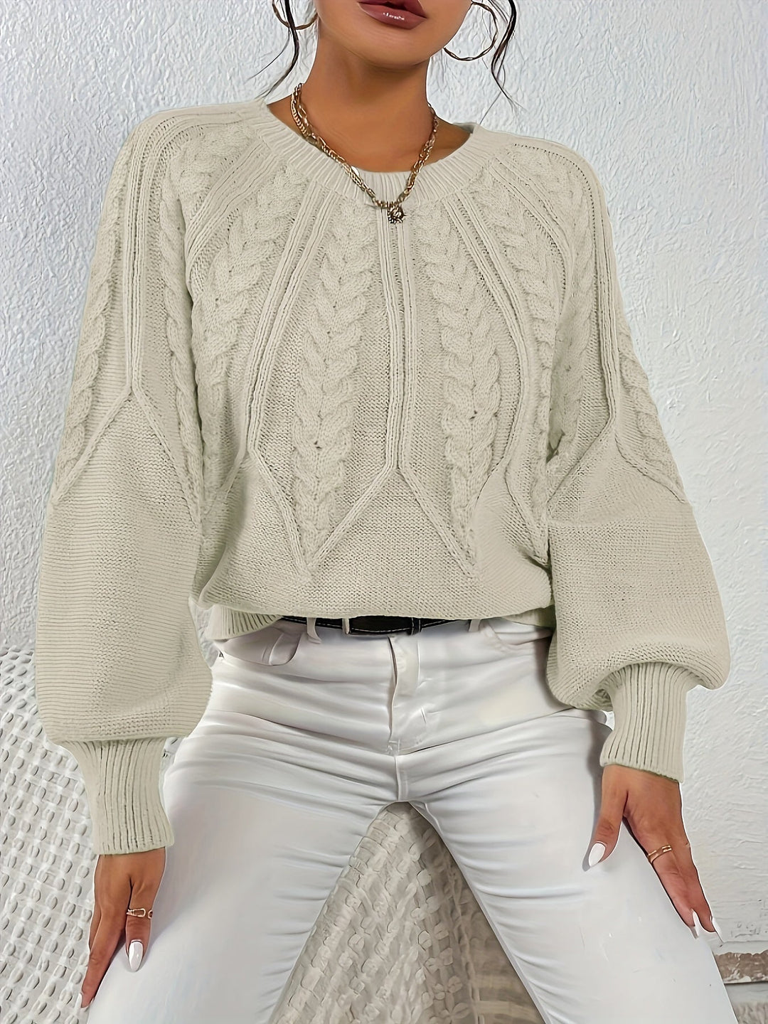 Eleanor | Luźny sweter w sploty
