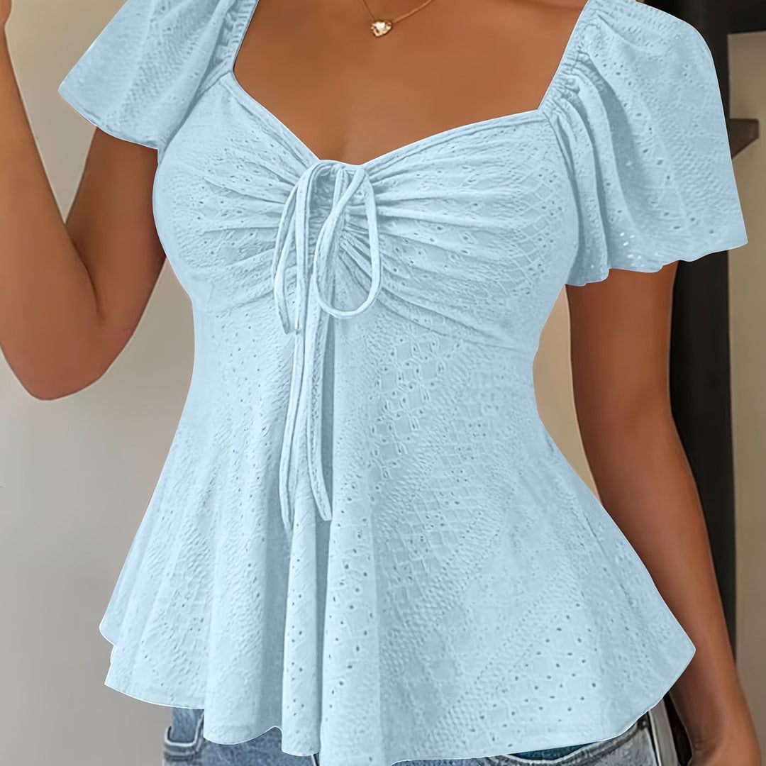 Josephine | Bluzka Peplum z Falbanami