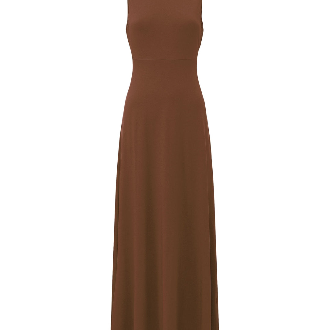 Clarissa | Bezramienna, zwiewna sukienka maxi