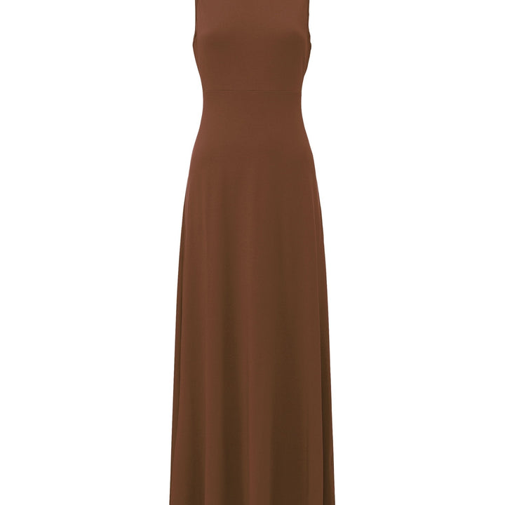Clarissa | Bezramienna, zwiewna sukienka maxi
