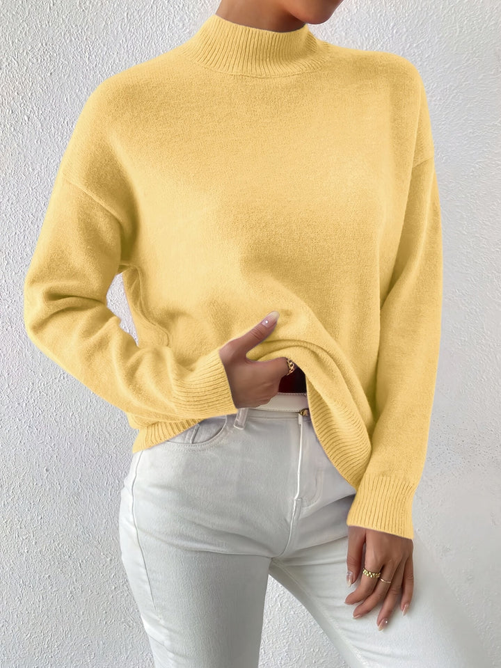 Lorelei | Elegancki Sweter z Mock Neck