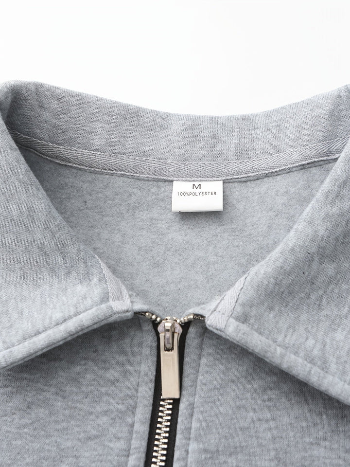 Emmett | Elegancki Pulower z Połowicznym Zipperem