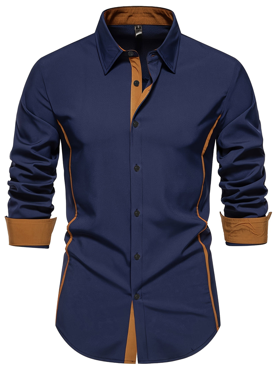Graham | Slim Shirt z Kontrastowym Wykończeniem
