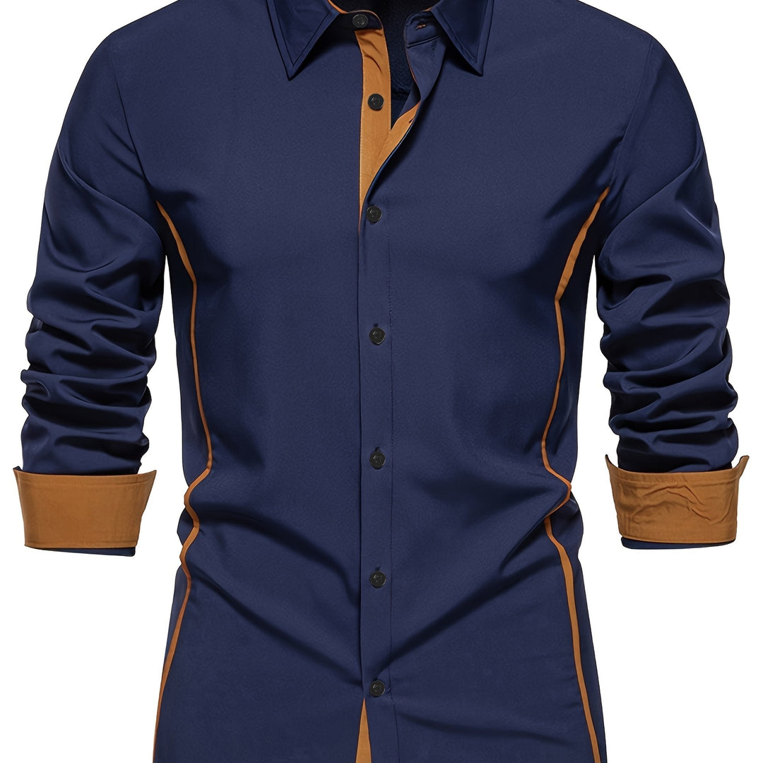 Graham | Slim Shirt z Kontrastowym Wykończeniem