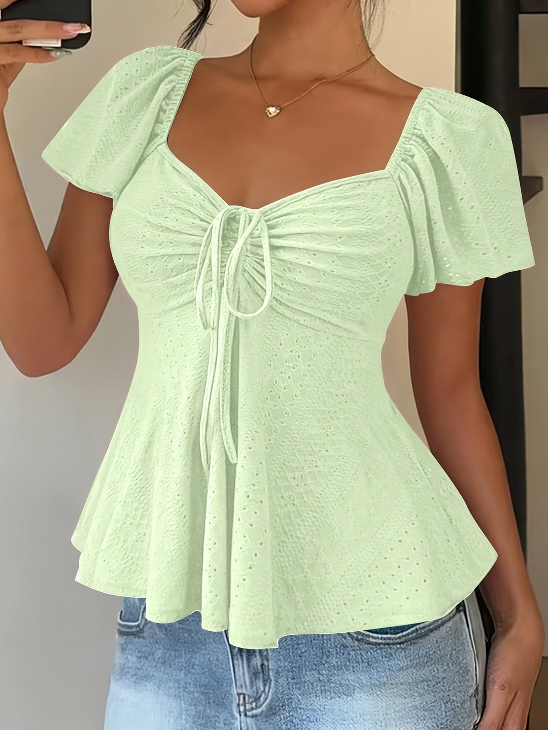 Josephine | Bluzka Peplum z Falbanami