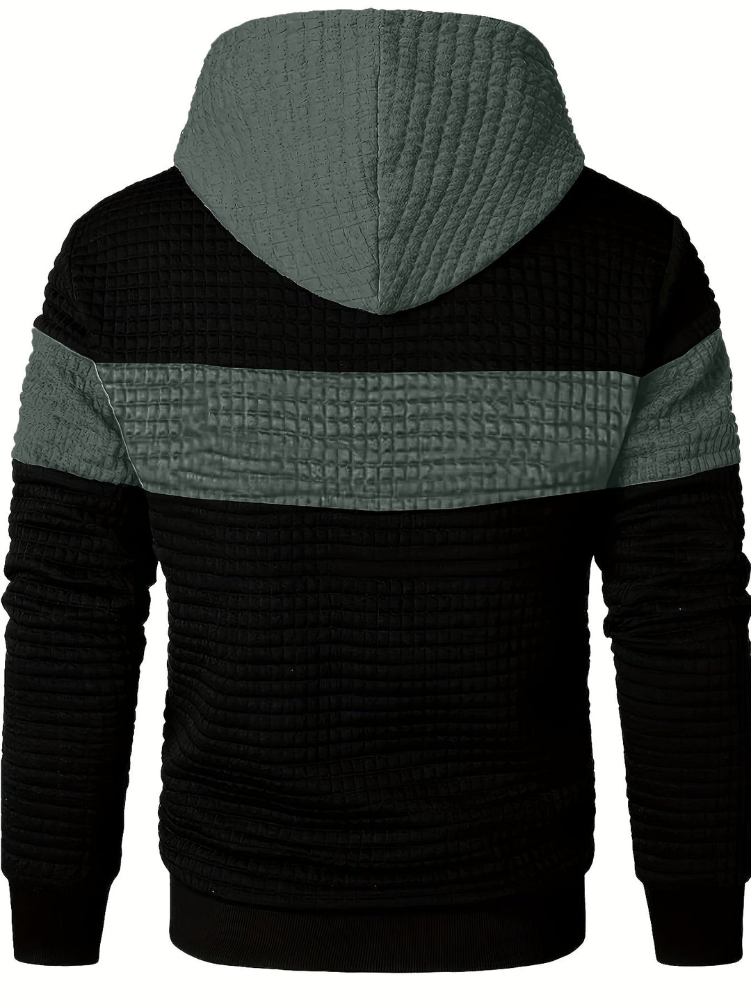 Hayes | Teksturowany Hoodie w Blokach Kolorystycznych