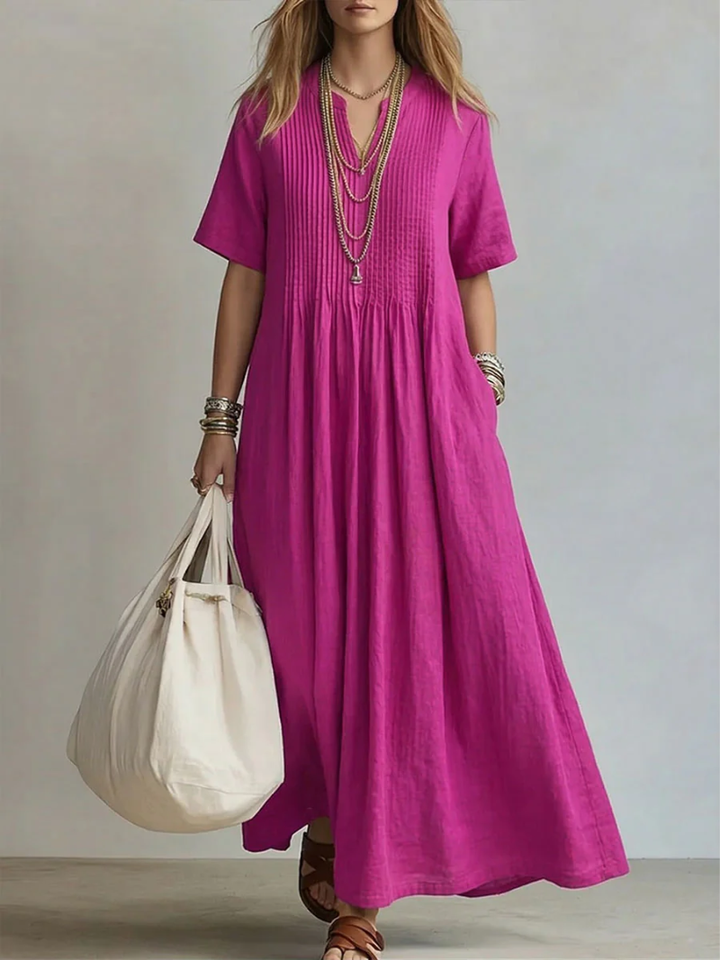 Eleanor | Maxi Sukienka z Fala