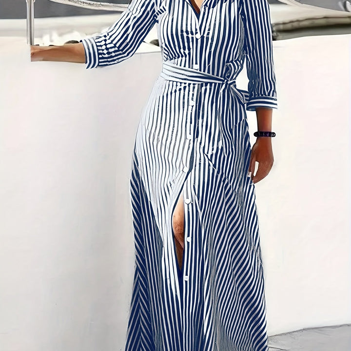Meredith | Sukienka Maxi z Paseczkiem