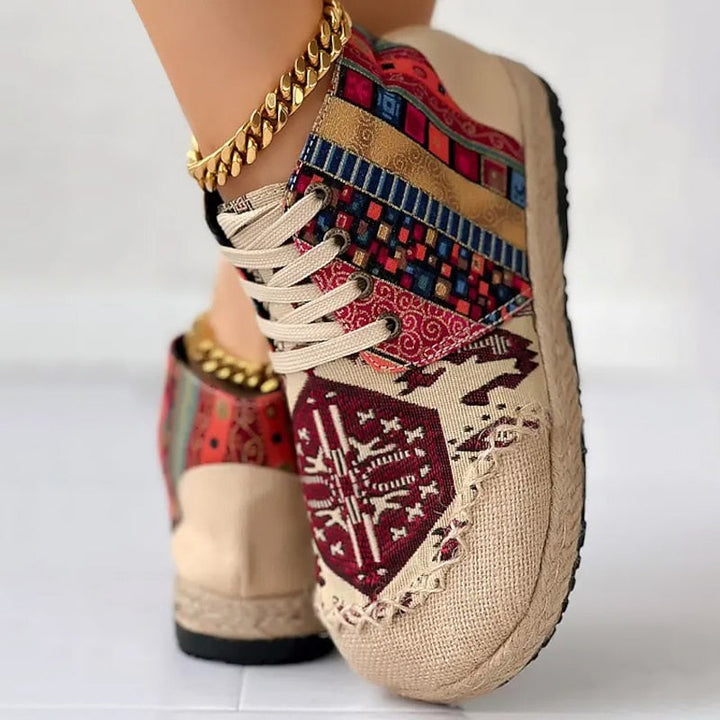 Talia | Wysokie Sneakersy w Stylu Boho