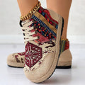 Talia | Wysokie Sneakersy w Stylu Boho