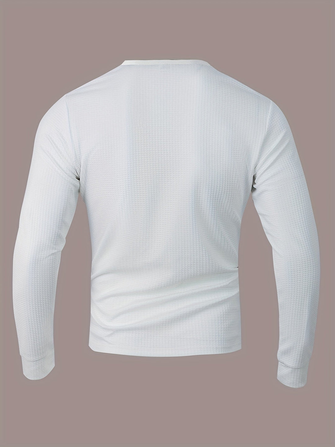 Curtis | Teksturowany Henley z Długim Rękawem