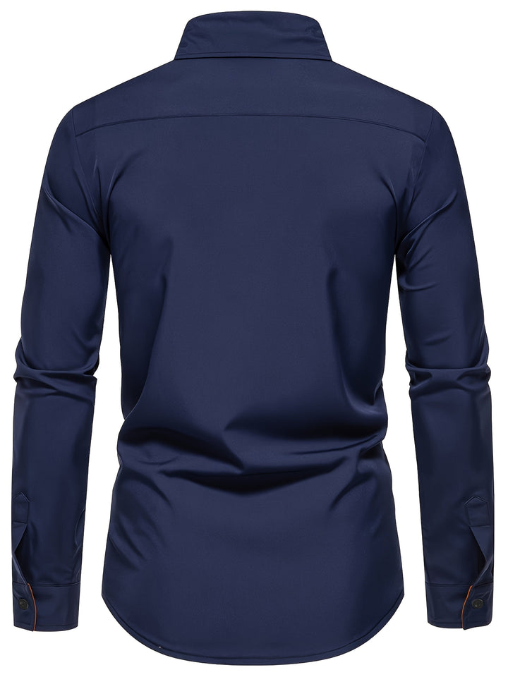 Graham | Slim Shirt z Kontrastowym Wykończeniem