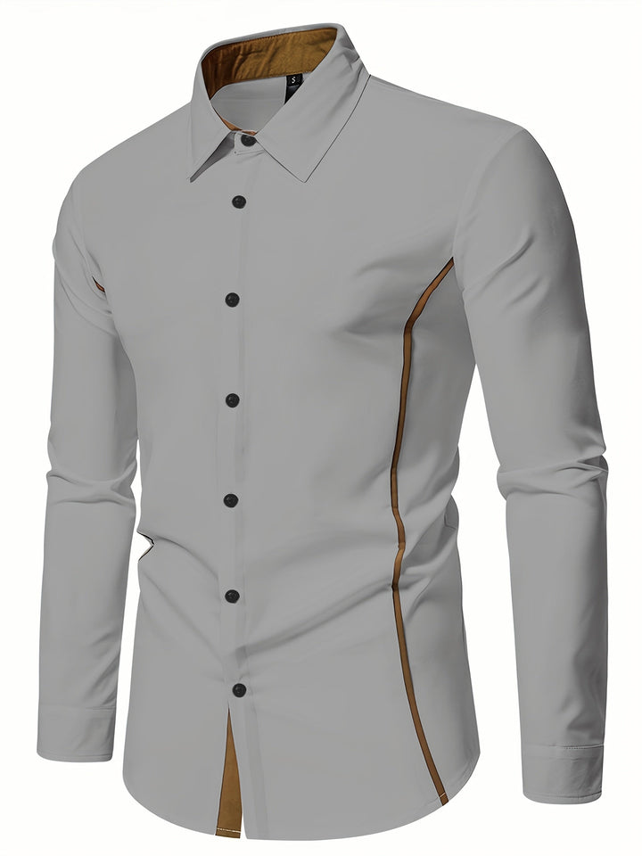 Graham | Slim Shirt z Kontrastowym Wykończeniem