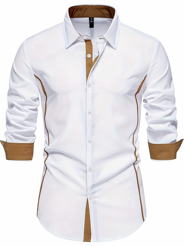 Graham | Slim Shirt z Kontrastowym Wykończeniem