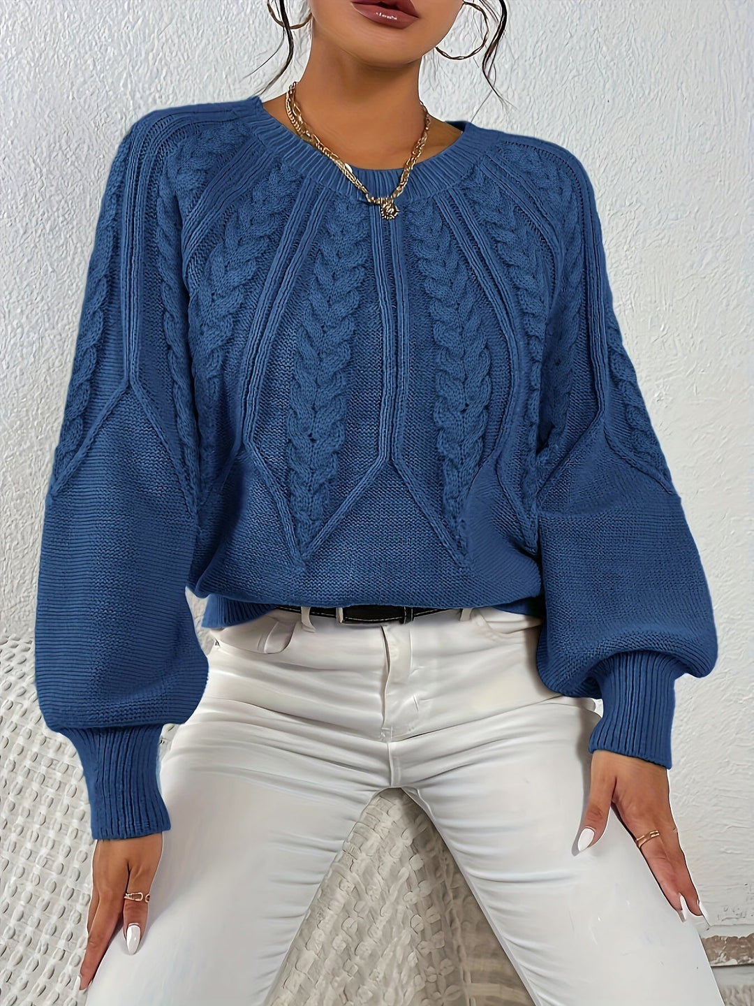 Eleanor | Luźny sweter w sploty