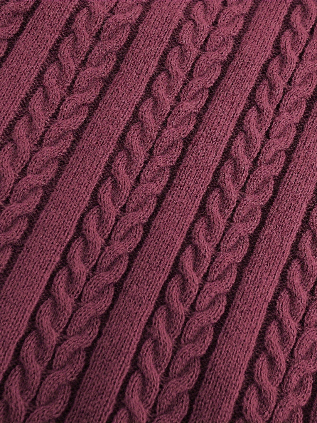 Gideon | Kamizelka Sweter V-Neck z Warkoczem