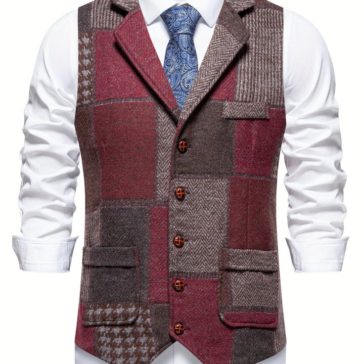 Tobias | Kamizelka w stylu patchwork