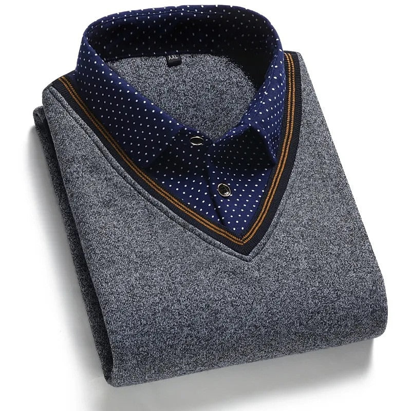 Wallace | Elegancki Sweter z Mock-Kolem