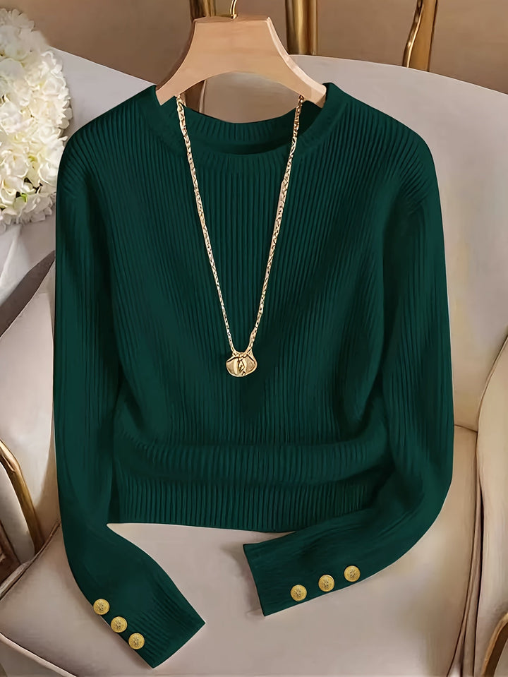 Gretchen | Sweter z ribbowanym mankietem