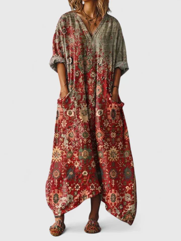 Aurora | Elegancka Sukienka Oversize z Kieszeniami