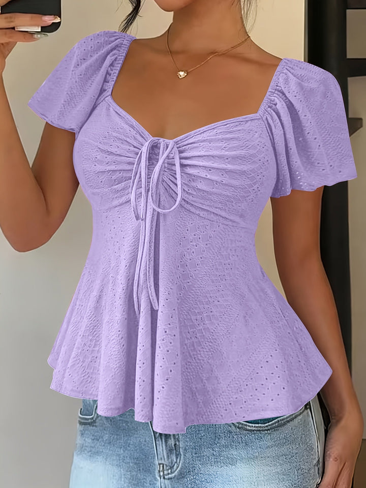 Josephine | Bluzka Peplum z Falbanami