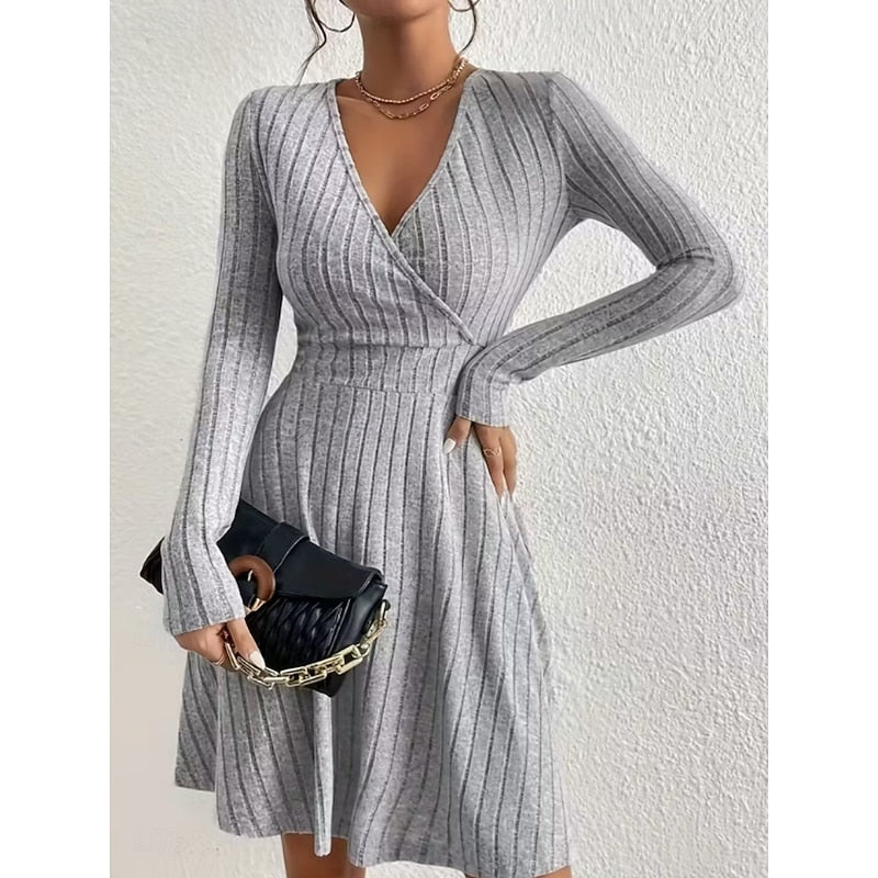 Yvonne | Sukienka A-Line z Dekoltem Wrap