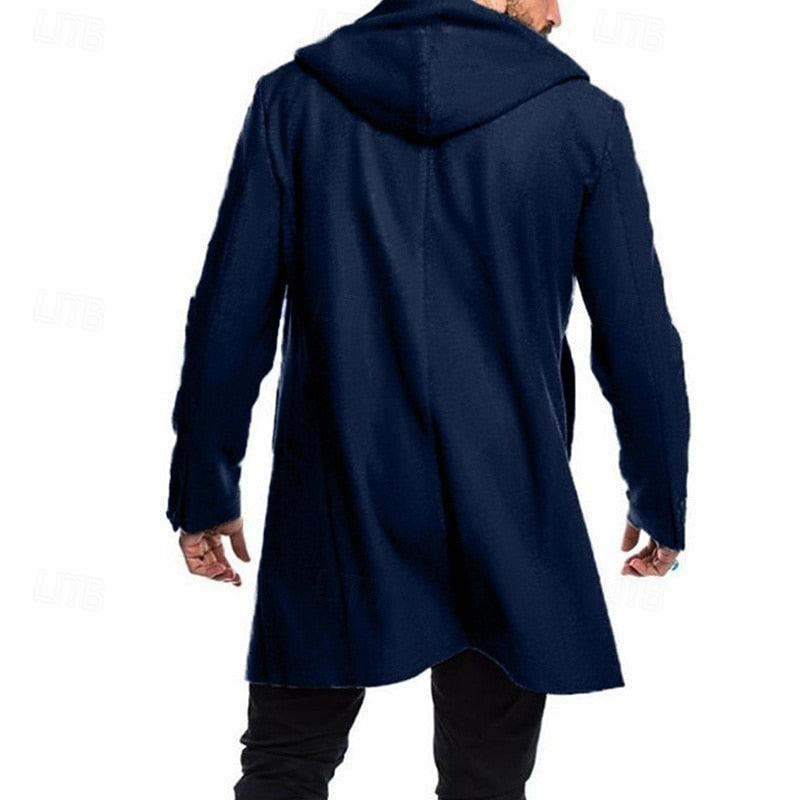 Fletcher | Długi płaszcz z kapturem