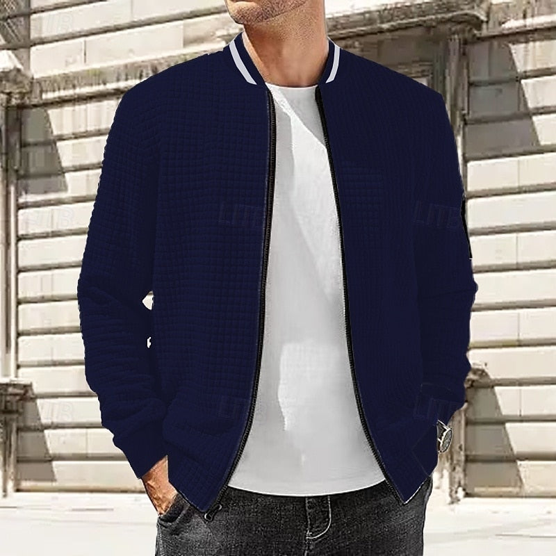 Zachary | Teksturowana Kurtka Bomber