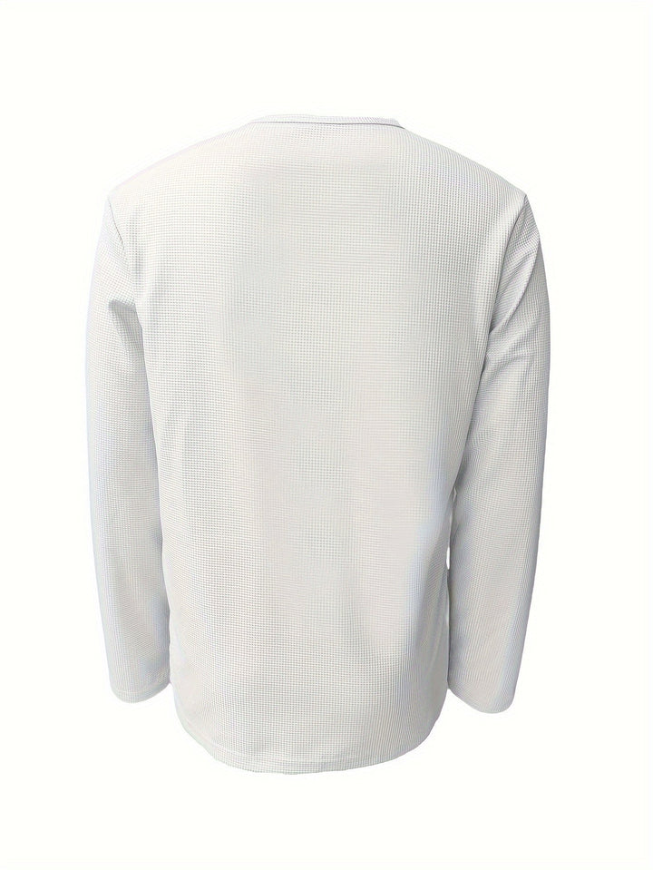 Carson | Teksturowany longsleeve Henley