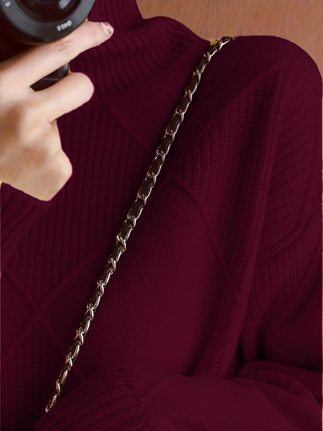 Maeve | Sweter z teksturowanym golfem