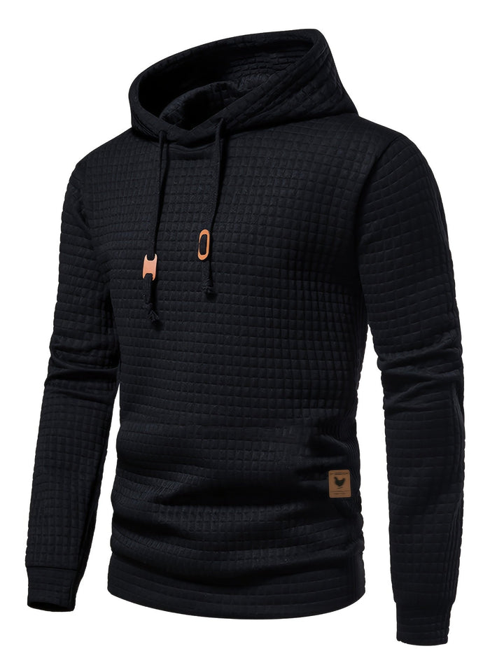 Harrison | Teksturowana bluza z kapturem