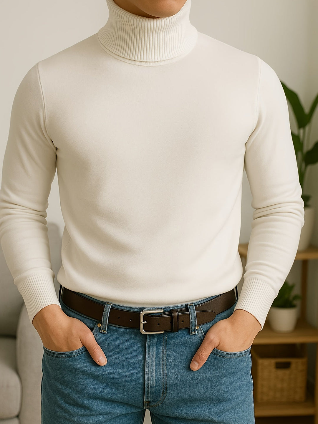Frederick | Wyszukany Sweter z Wysokim Kołnierzem