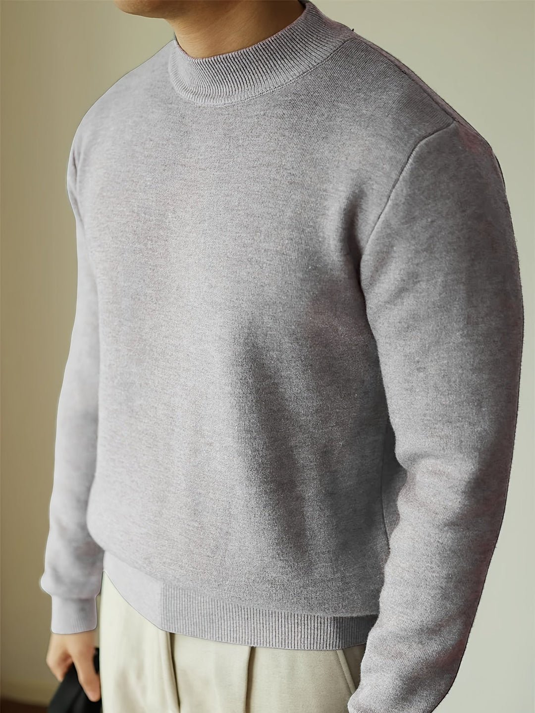 Everett | Elegancki Sweter z Wysokim Kołnierzem