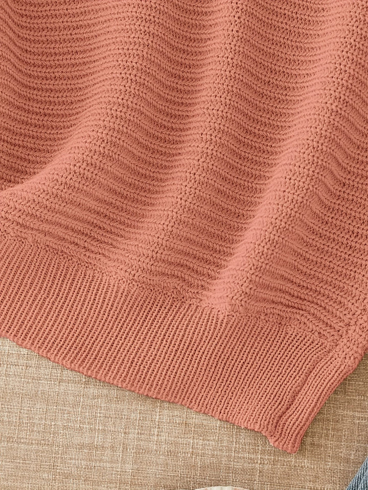 Lena | Luźny sweter z otwartym splotem